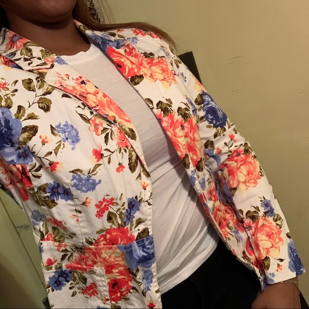 Floral Blazer